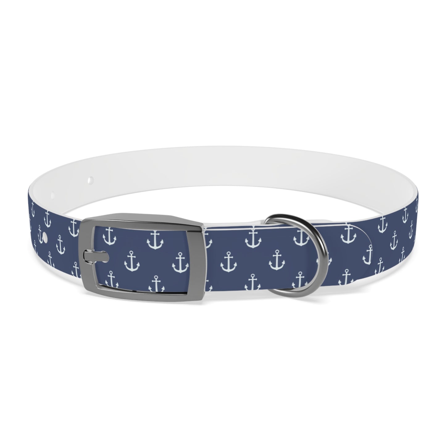 Anchors Away Waterproof Dog Collar/Hypoallergenic dog collar/Sailor Waterproof Dog Collar