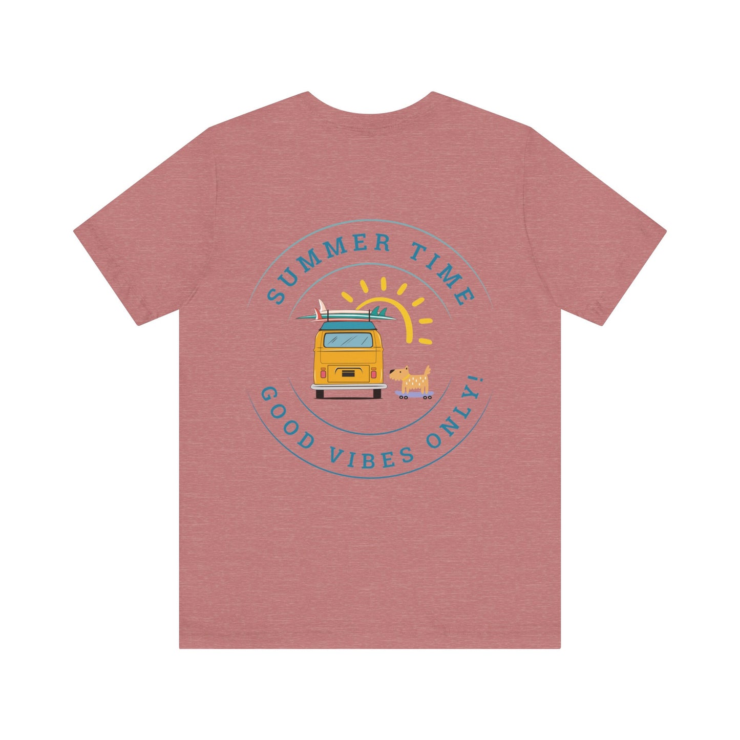 Summertime, Good Vibes Only, Unisex Jersey Short Sleeve Tee