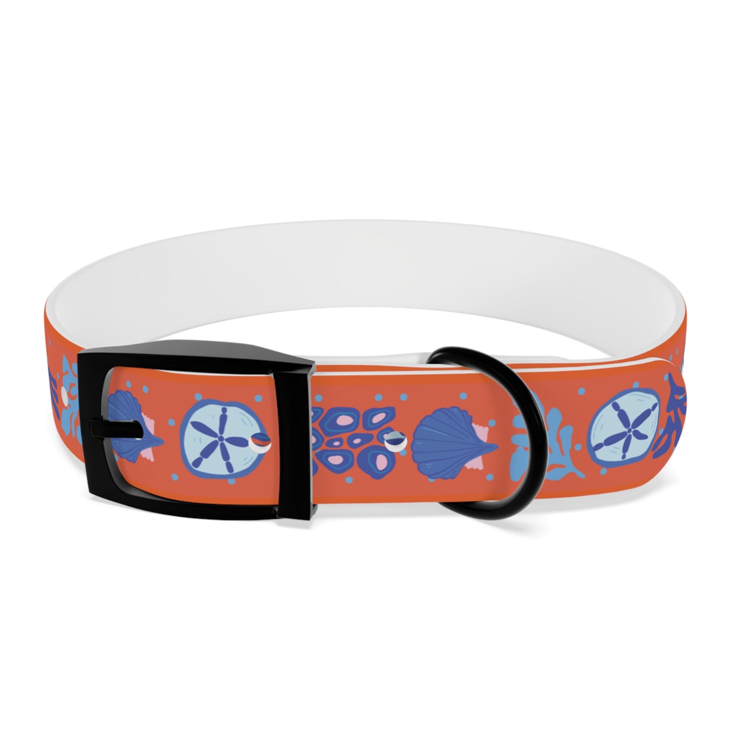 Sand Dollar Dog Collar/Waterproof Dog Collar/Odor and Stain Resistant Dog Collar/Beach Dog Collar