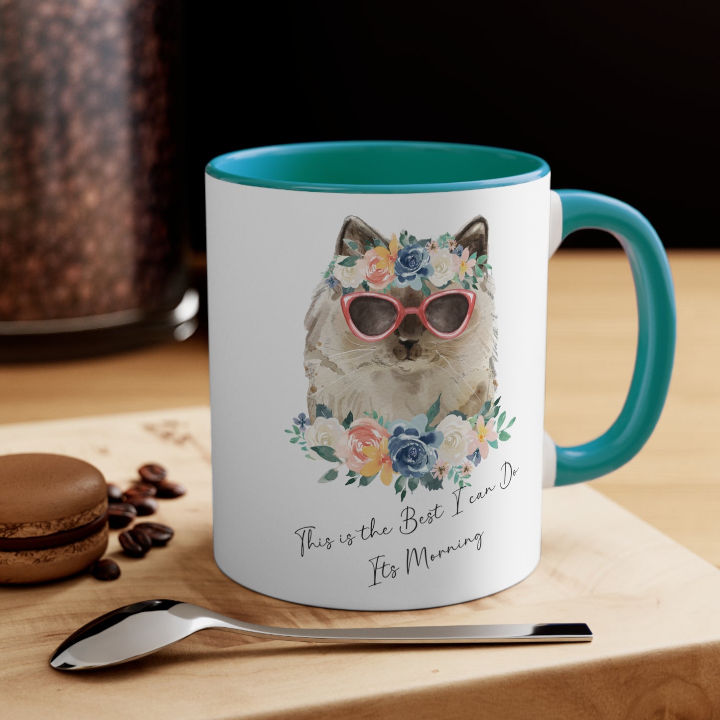 This Is The Best I Can Do, Its Morning Cat Mug/11oz Accent Mug/Housewarming Gift/Cat Mug