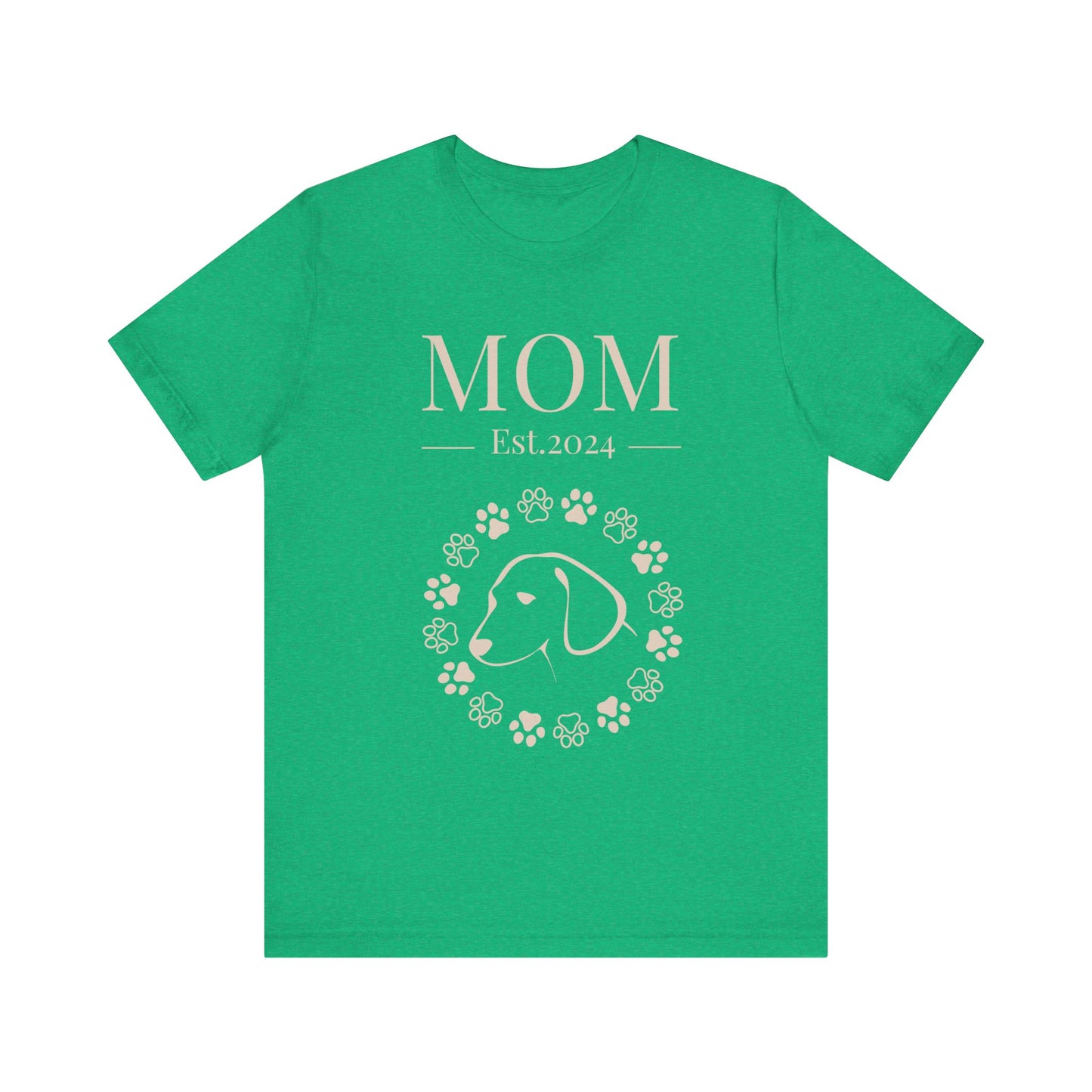 Mom Est in your year! Personalized Dog Mom T Shirt/Unisex Jersey Short Sleeve Tee/Mother's Day Gift/Dog Mom Gift