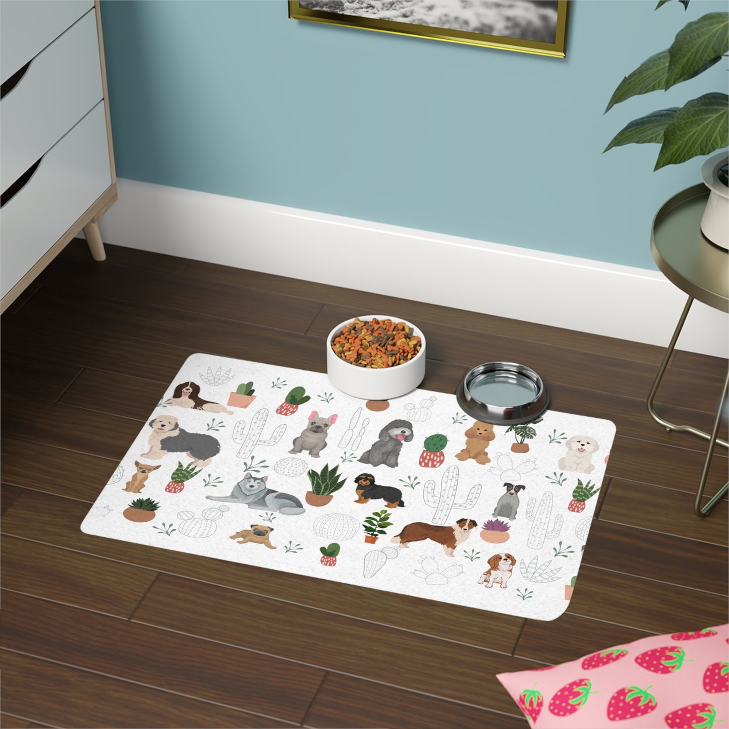 Cactus Dog Pet Food Mat (12x18)/Dog Feeding Mat