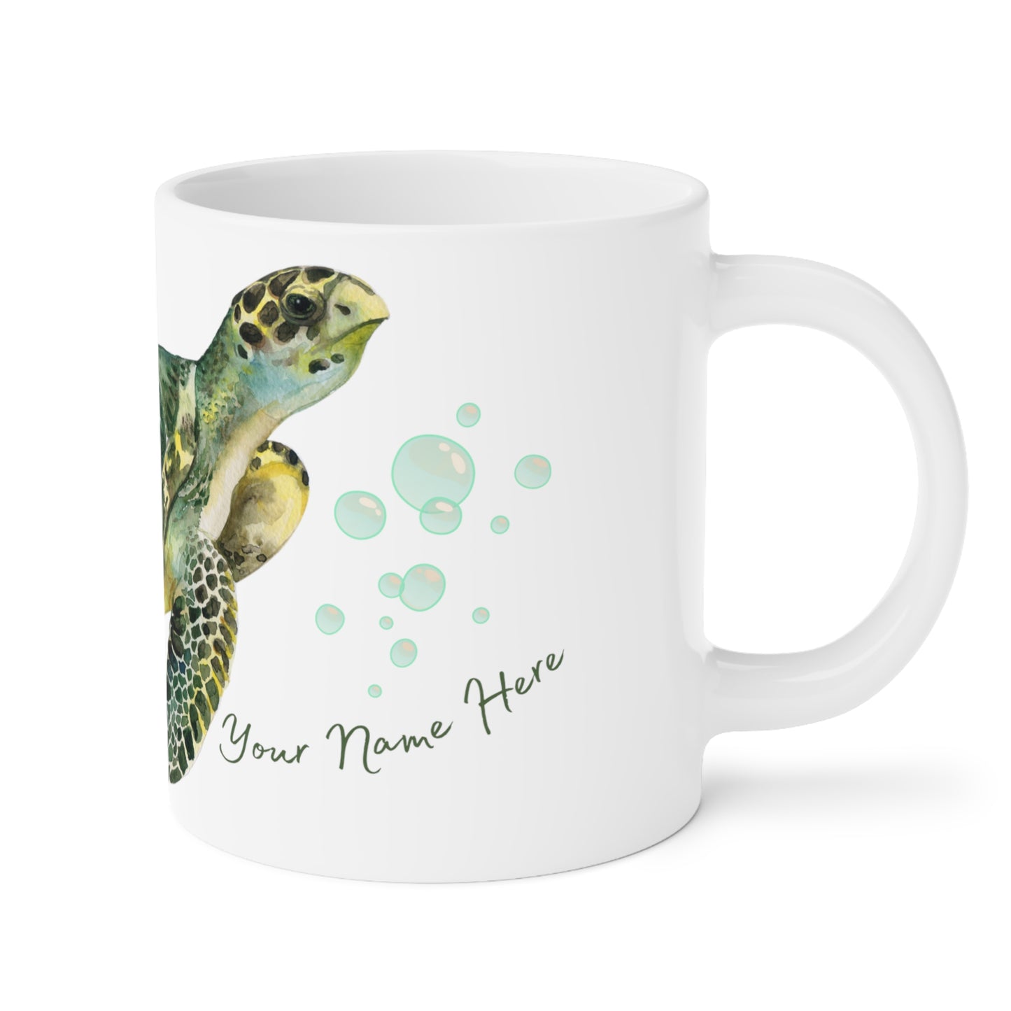 Turtle Themed Mug/Conquer All Obstacles Personalized Mug/Ceramic Mugs (11oz\15oz\20oz)