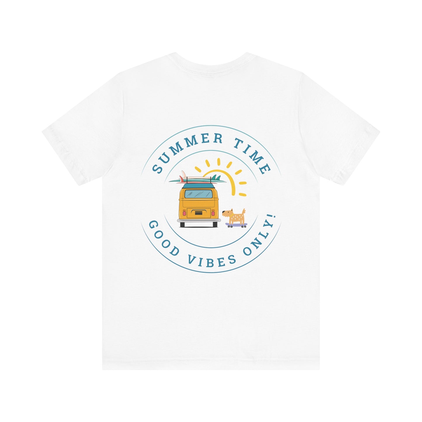 Summertime, Good Vibes Only, Unisex Jersey Short Sleeve Tee