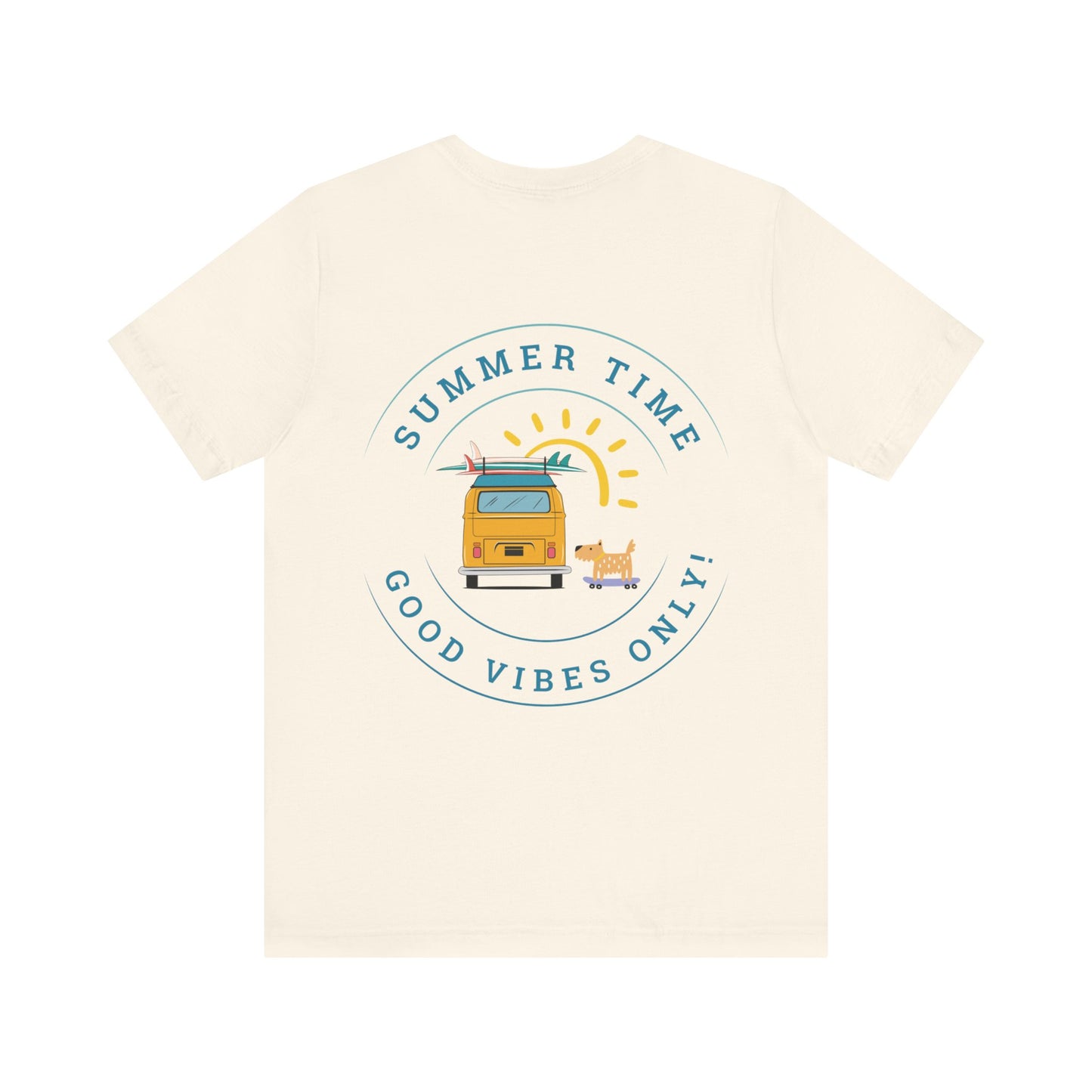 Summertime, Good Vibes Only, Unisex Jersey Short Sleeve Tee