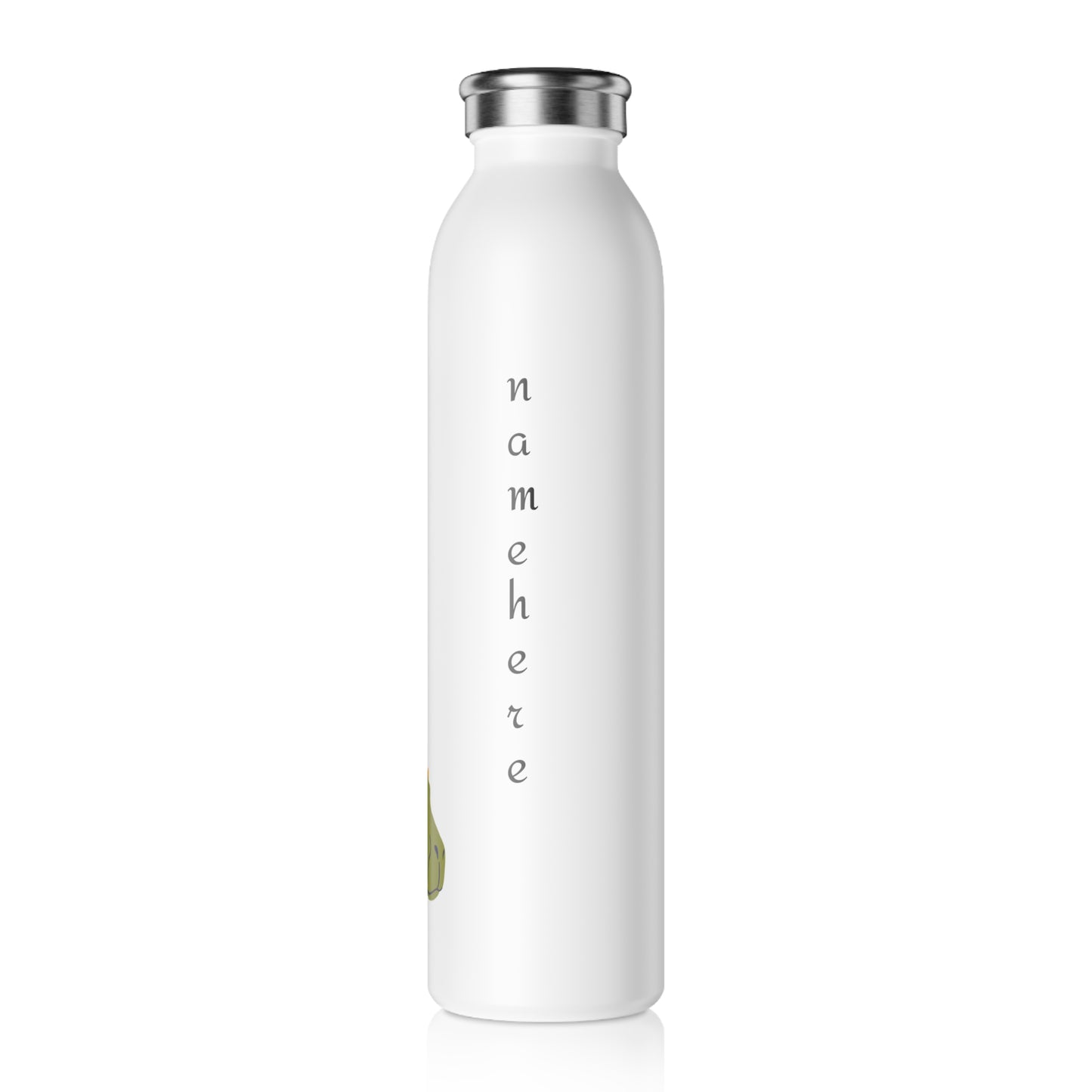 Personalized Stacked Animal Slim Water Bottle/Personalized water bottle/Cold/Hot Water Bottle