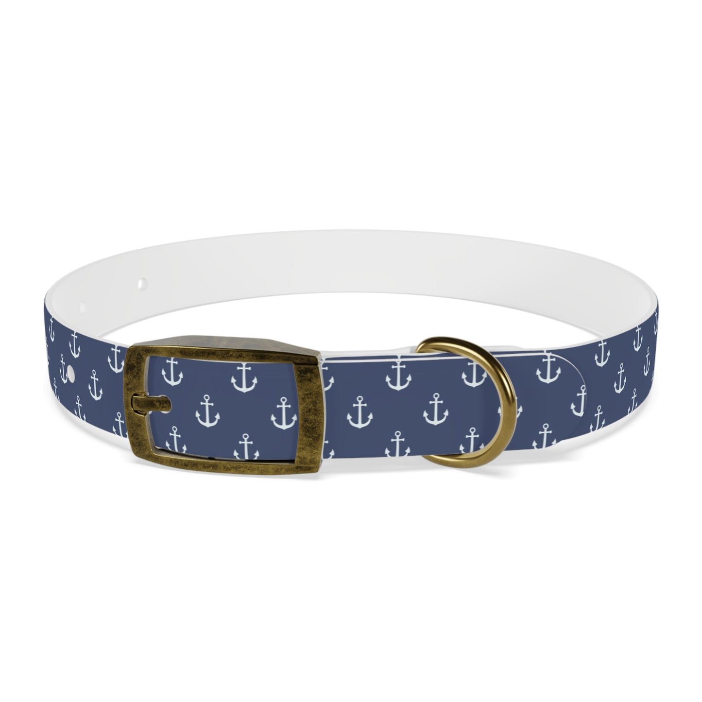 Anchors Away Waterproof Dog Collar/Hypoallergenic dog collar/Sailor Waterproof Dog Collar