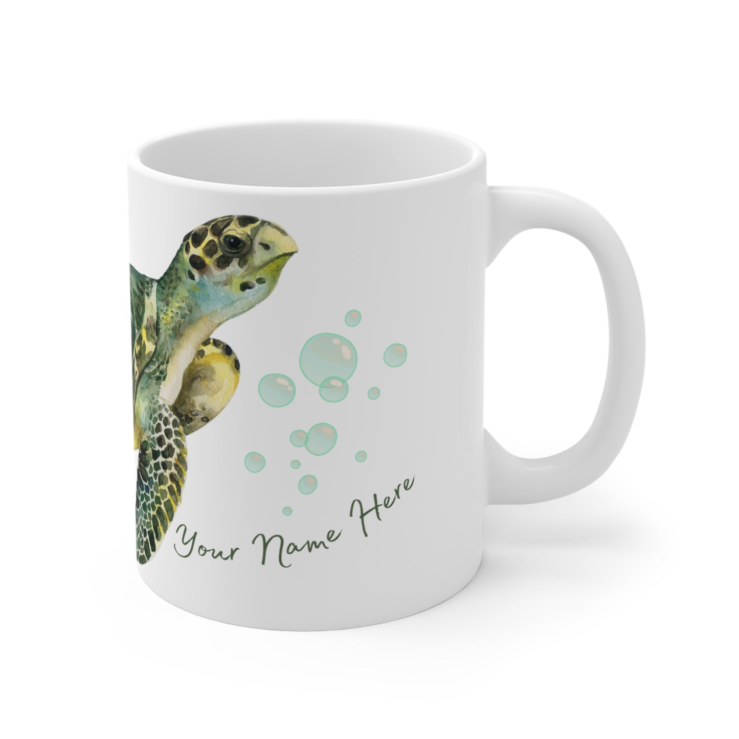 Turtle Themed Mug/Conquer All Obstacles Personalized Mug/Ceramic Mugs (11oz\15oz\20oz)