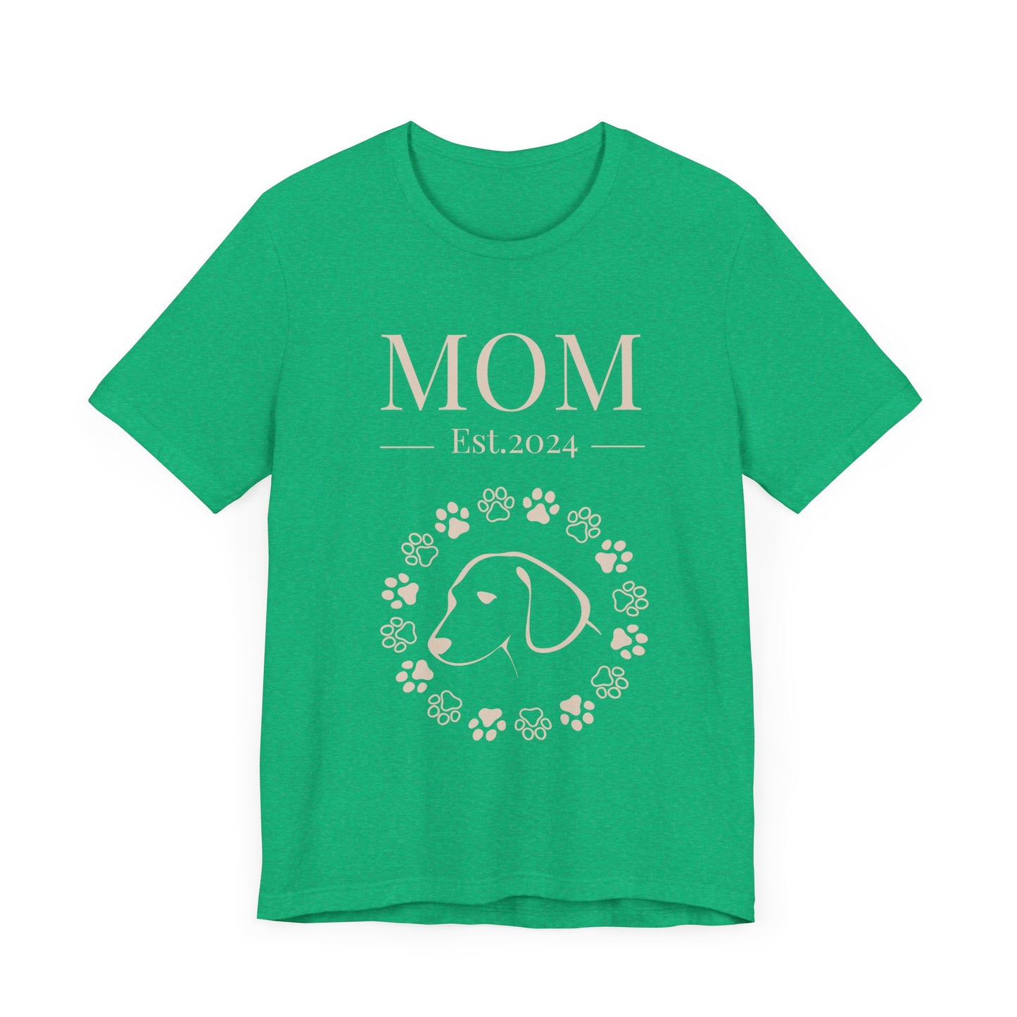 Mom Est in your year! Personalized Dog Mom T Shirt/Unisex Jersey Short Sleeve Tee/Mother's Day Gift/Dog Mom Gift