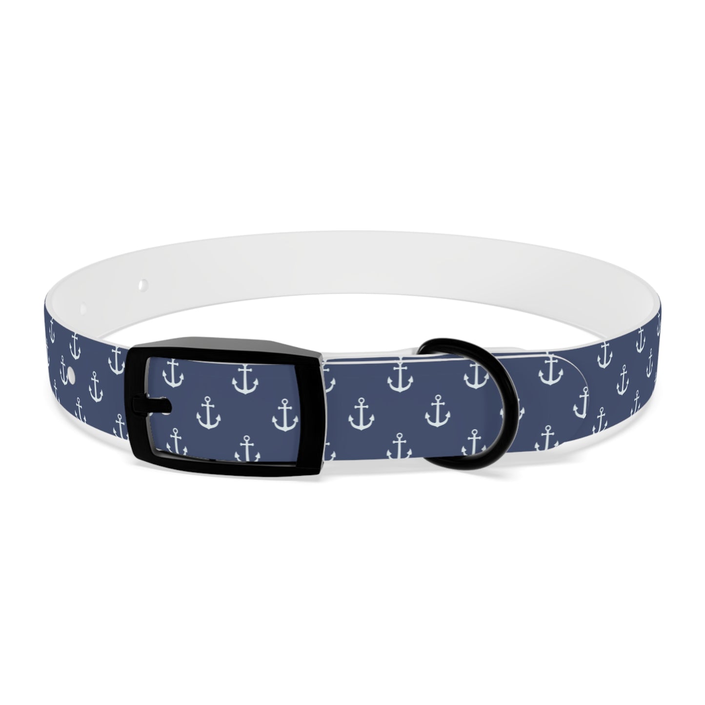 Anchors Away Waterproof Dog Collar/Hypoallergenic dog collar/Sailor Waterproof Dog Collar