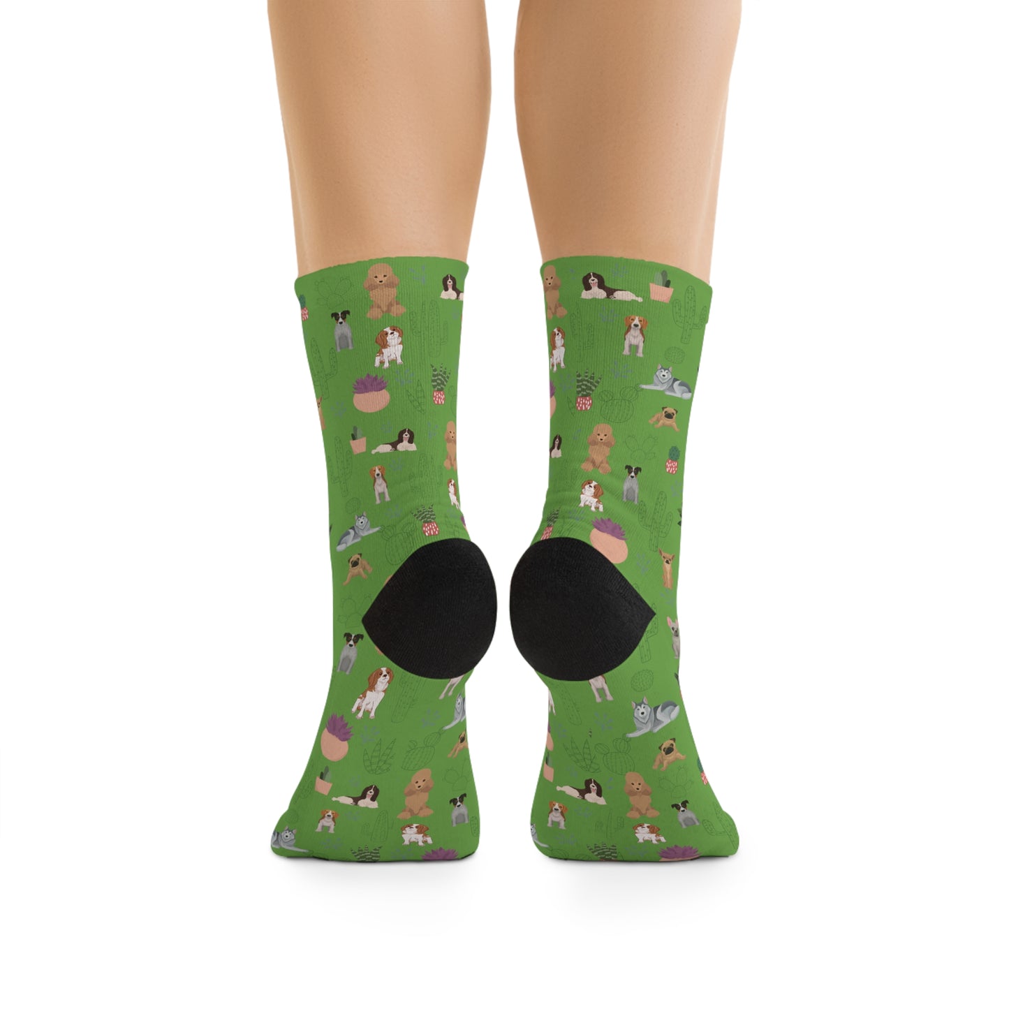 Southwest Doggie Design Recycled Poly Socks/Dog Themed Socks/Cute Socks