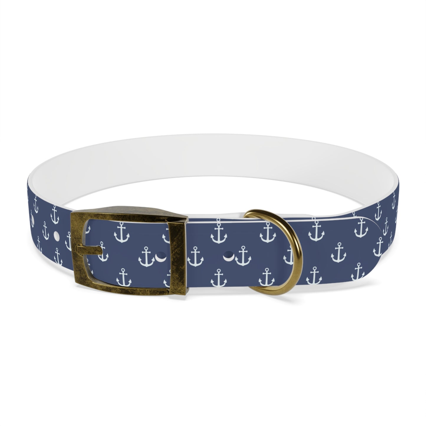 Anchors Away Waterproof Dog Collar/Hypoallergenic dog collar/Sailor Waterproof Dog Collar