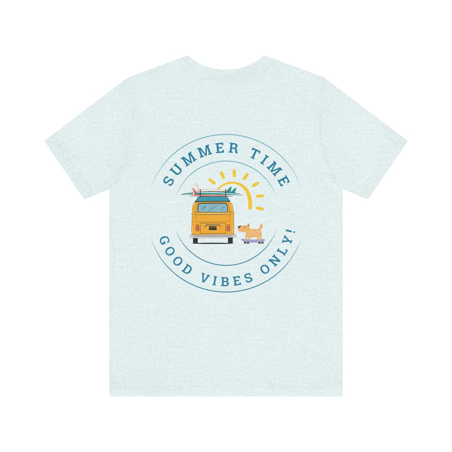 Summertime, Good Vibes Only, Unisex Jersey Short Sleeve Tee