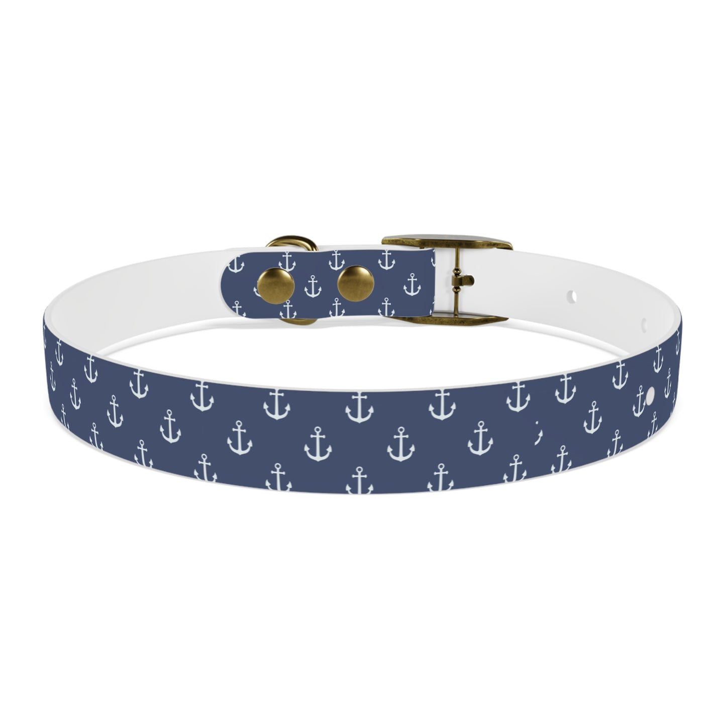 Anchors Away Waterproof Dog Collar/Hypoallergenic dog collar/Sailor Waterproof Dog Collar