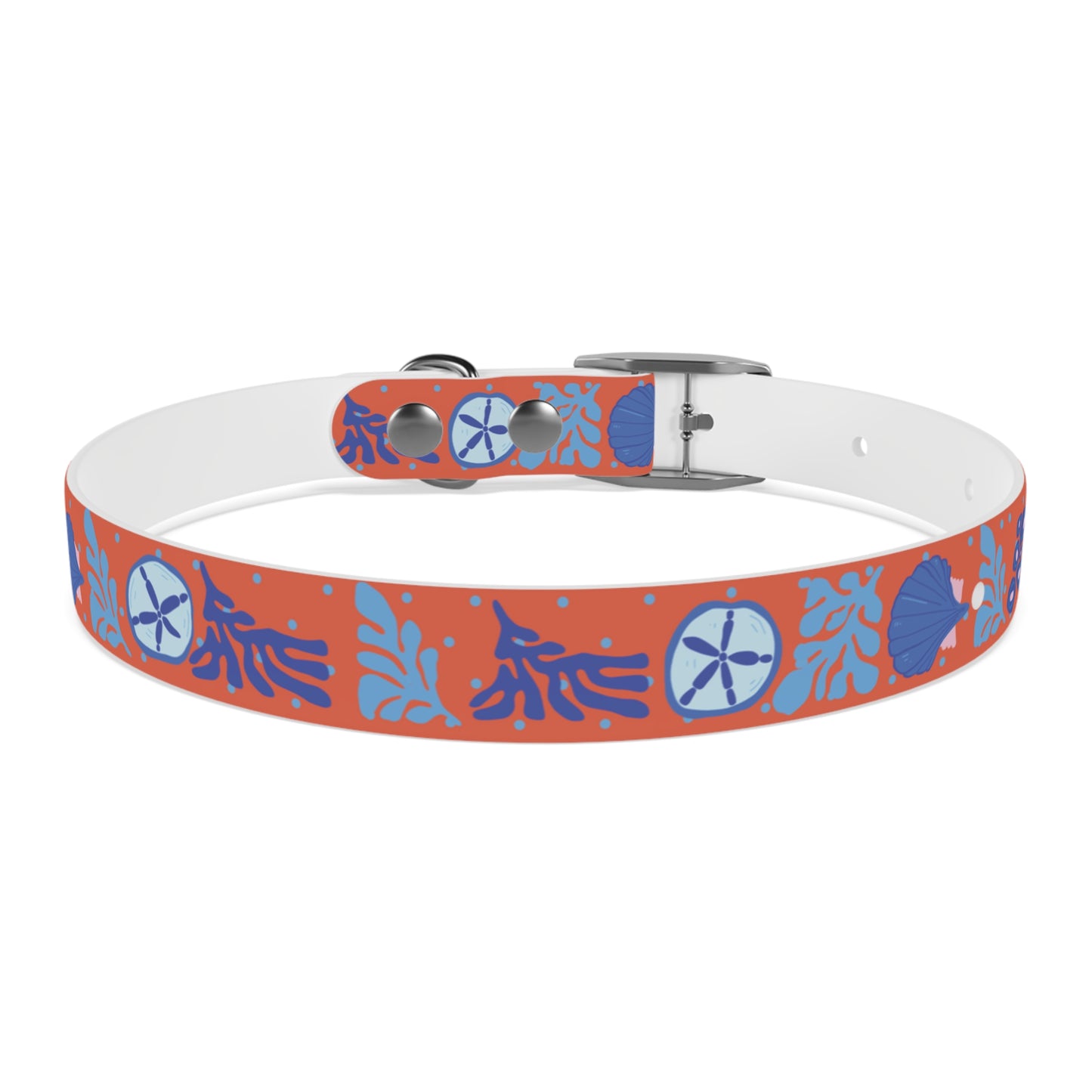 Sand Dollar Dog Collar/Waterproof Dog Collar/Odor and Stain Resistant Dog Collar/Beach Dog Collar