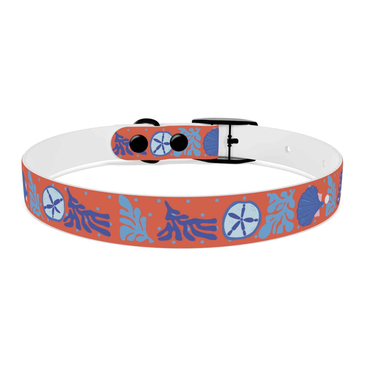 Sand Dollar Dog Collar/Waterproof Dog Collar/Odor and Stain Resistant Dog Collar/Beach Dog Collar