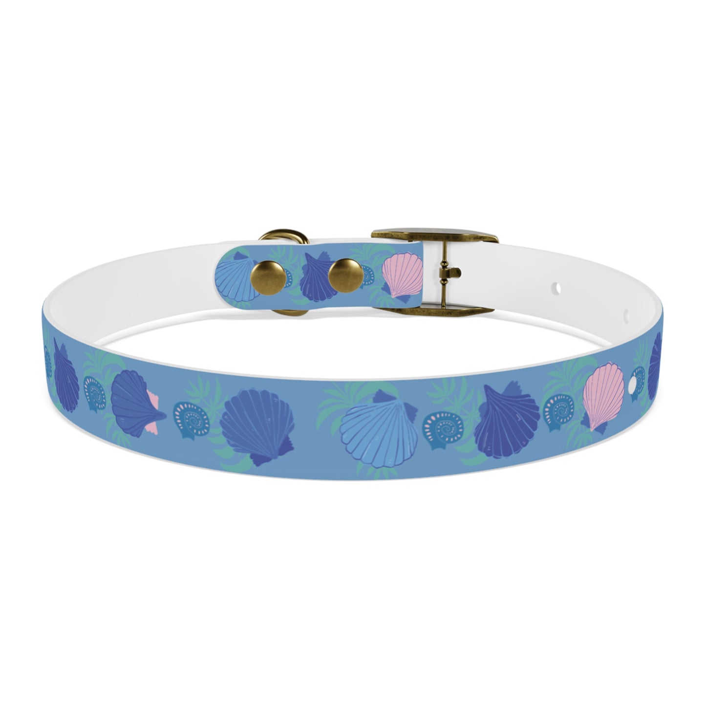 Scallop Shell Dog Collar/Beach Dog Collar/Summer Dog Collar/Waterproof Dog Collar