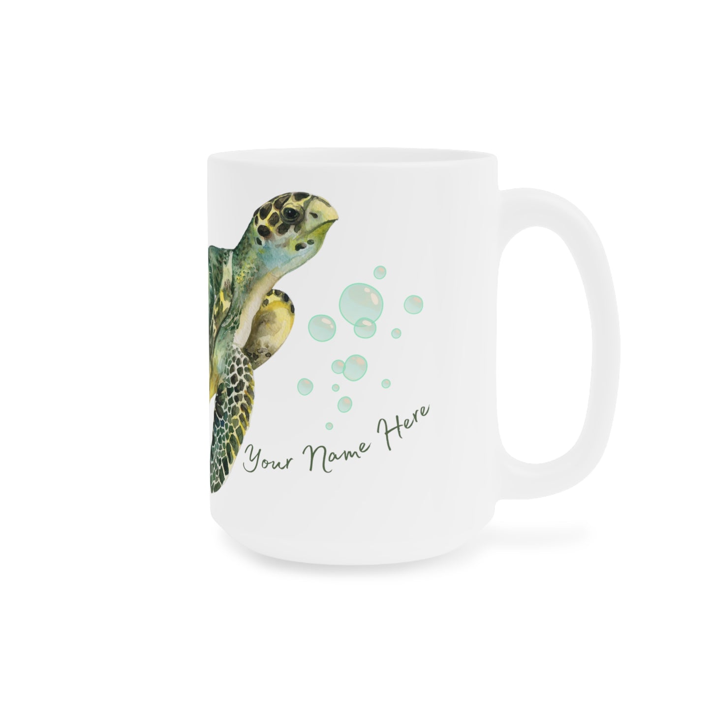 Turtle Themed Mug/Conquer All Obstacles Personalized Mug/Ceramic Mugs (11oz\15oz\20oz)