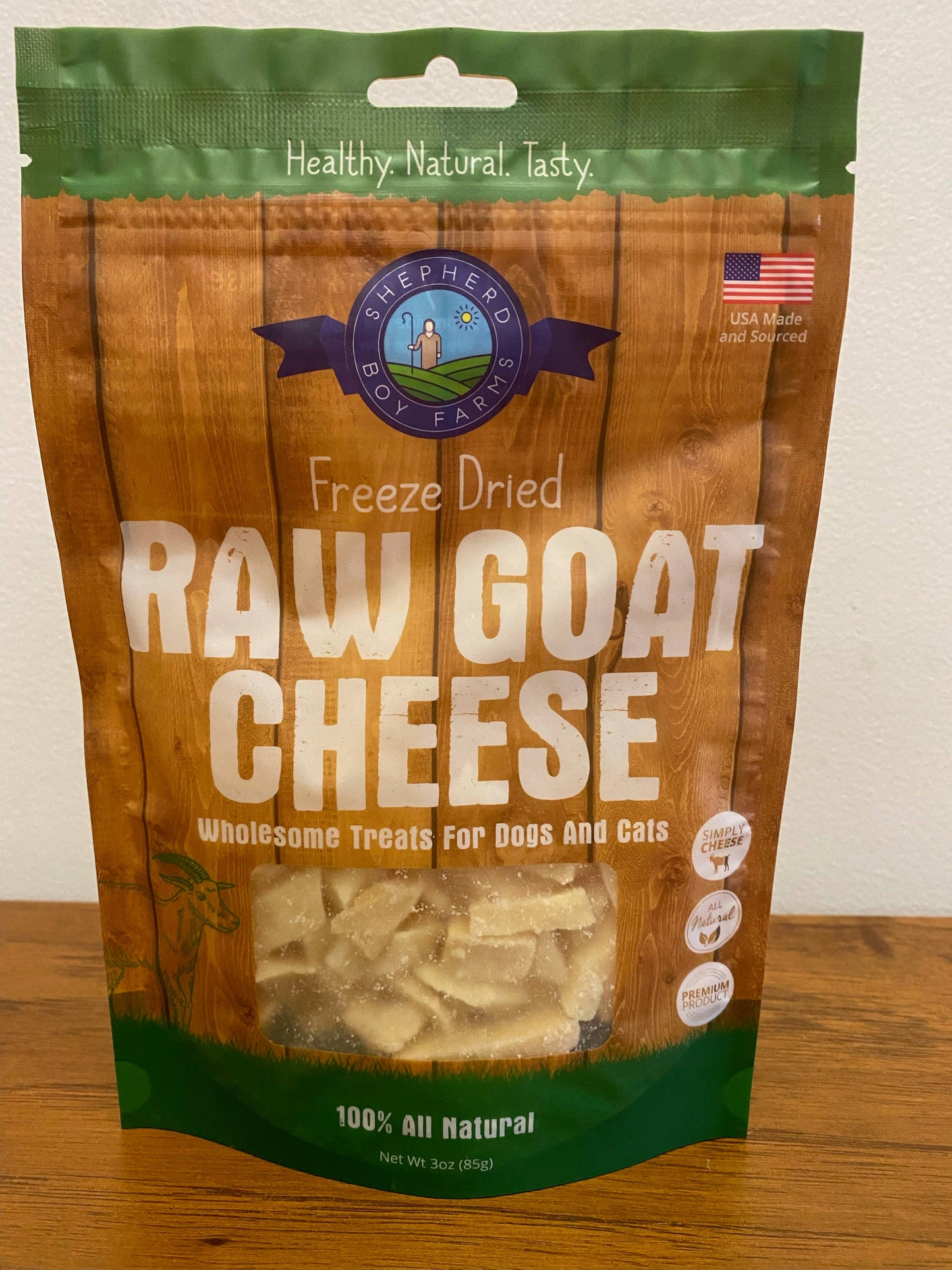 Freeze Dried Raw Goat Cheese Treats: 3oz